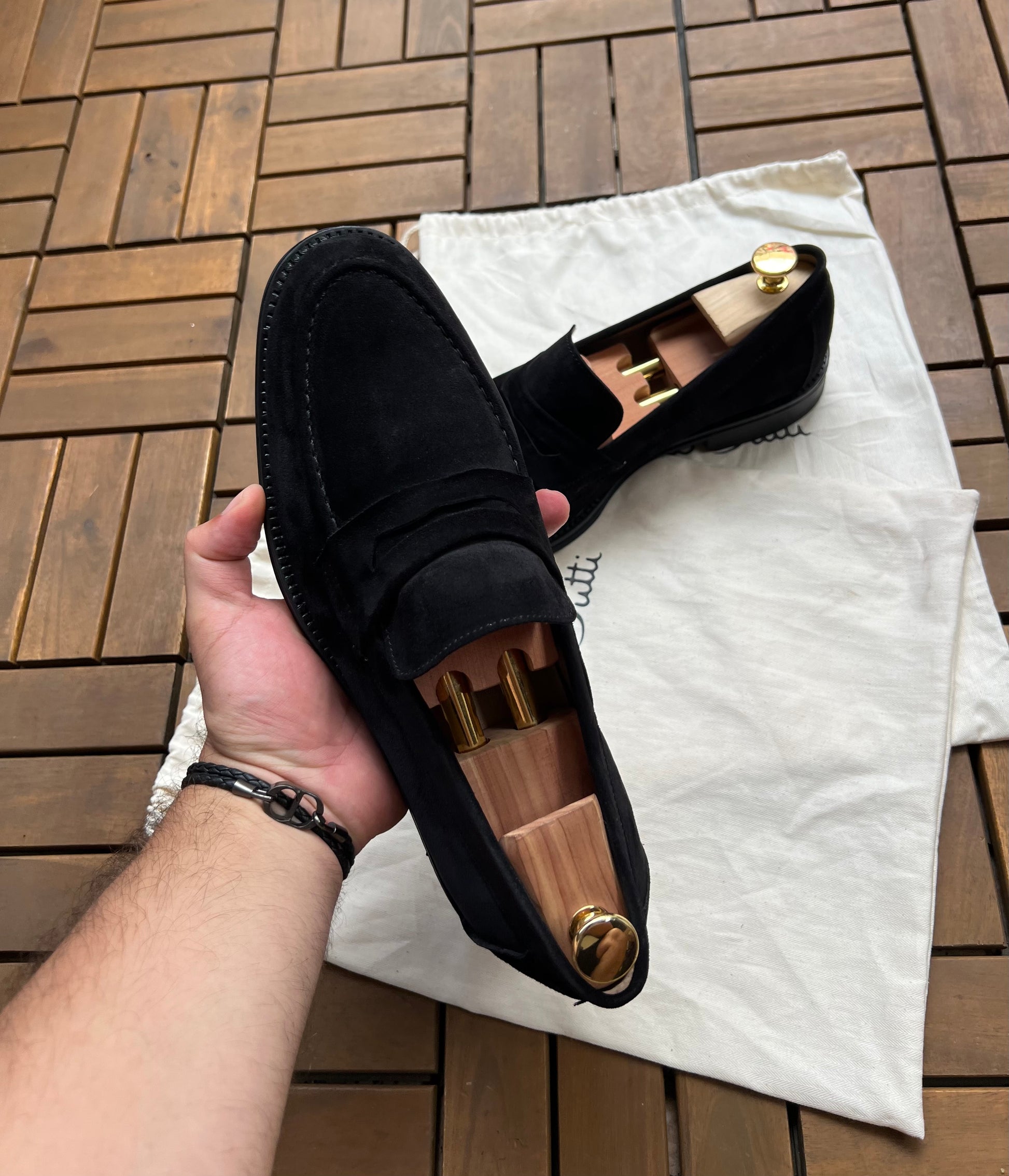 MOCASSIN NOIR DAIM MD