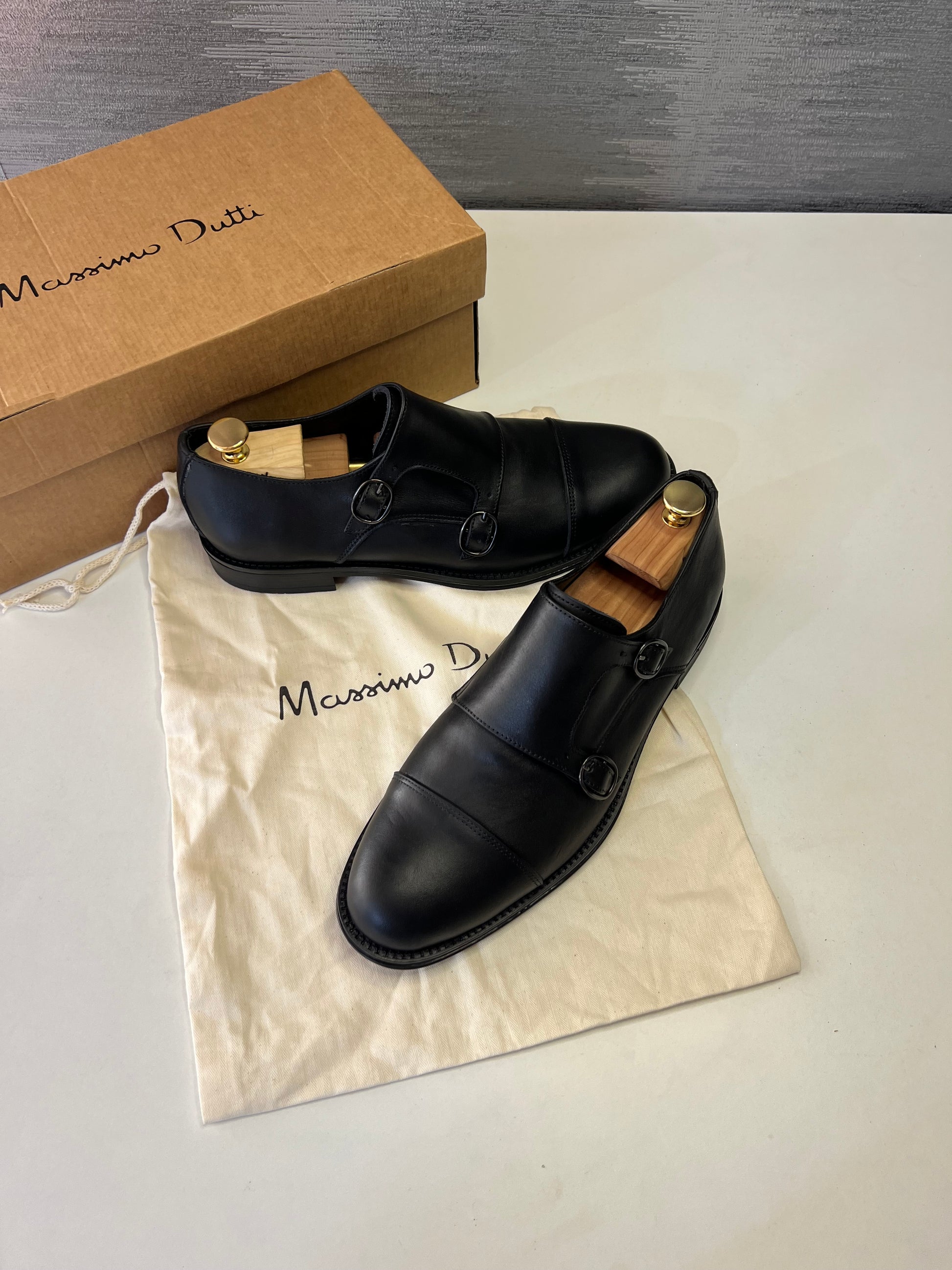 Doubles boucles cuir noir