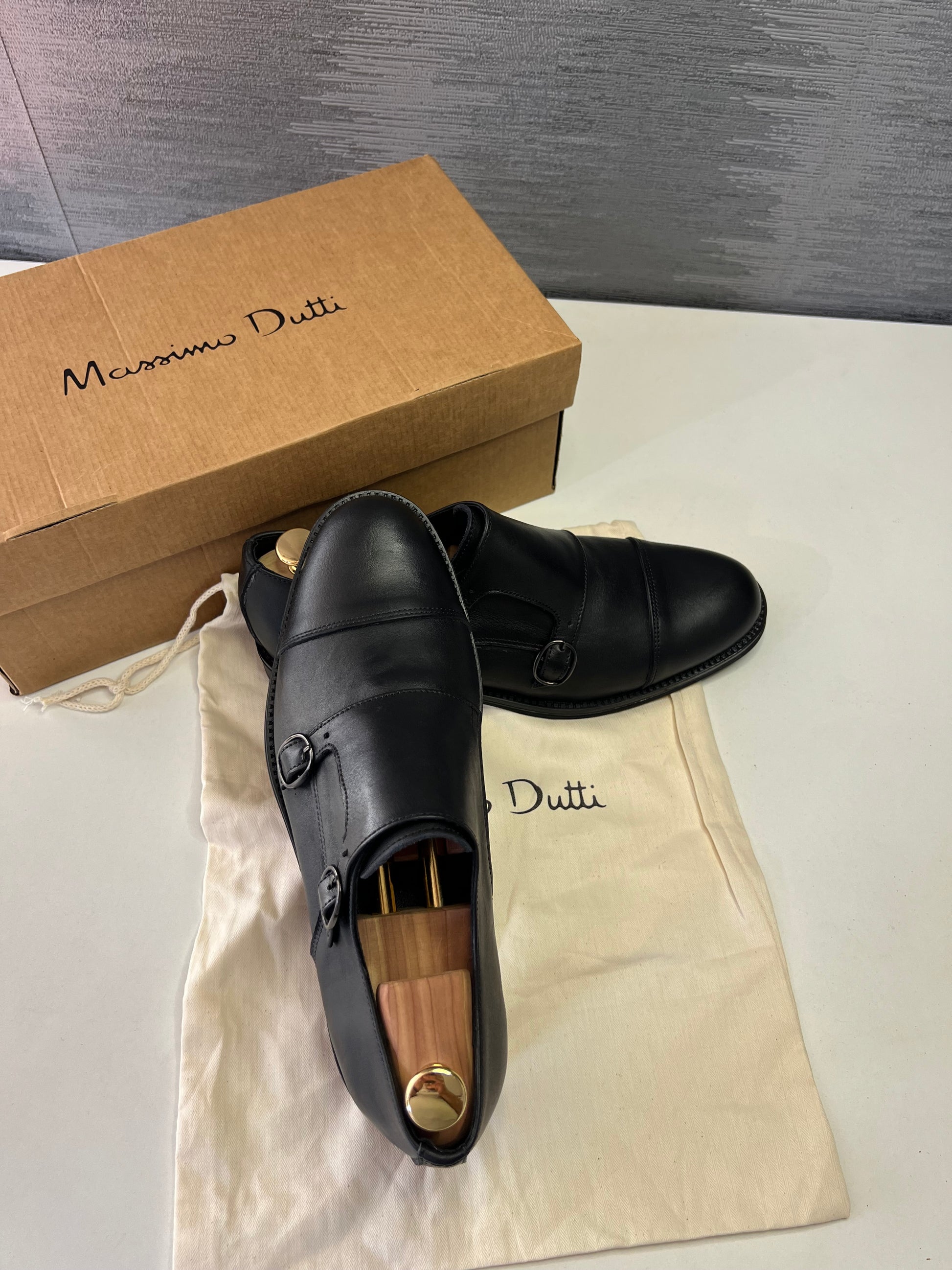 Doubles boucles cuir noir